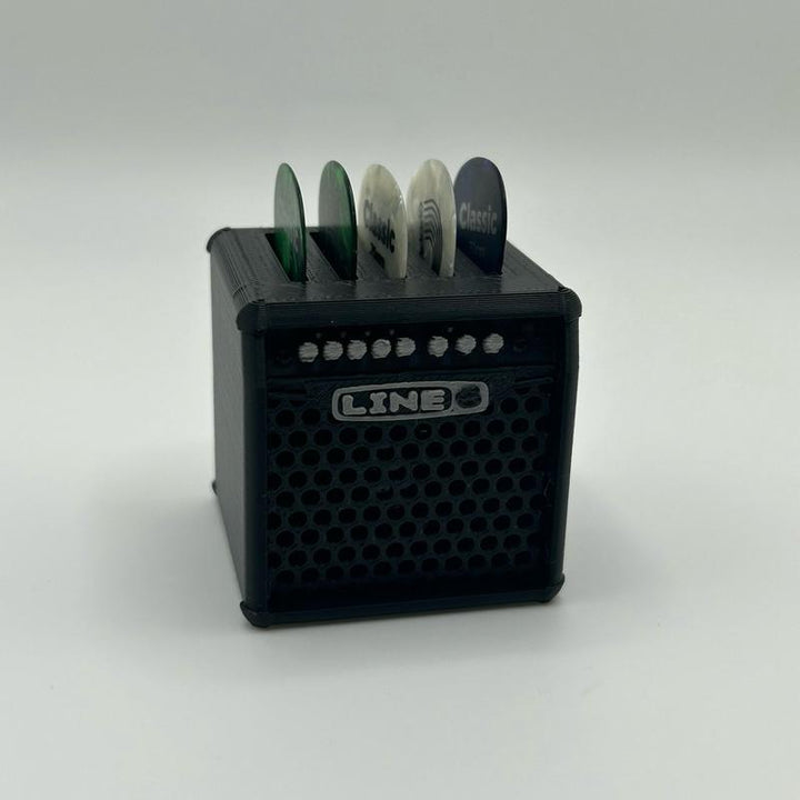 Mini Guitar Amp Pick Holder – 3D Printed, Fits 11 Picks, Perfect Gift for Guitarists!