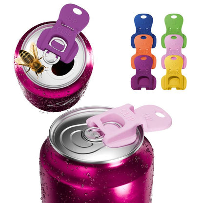 Complete Cover Easy Tab Opener New and Improved 6PK Beverage Barricade 2.0 by  Colorful Drink Can Protector Cap for Soda, Beer, Coke Shields From Bugs, Bees, Dust at the Party, BBQ, Beach